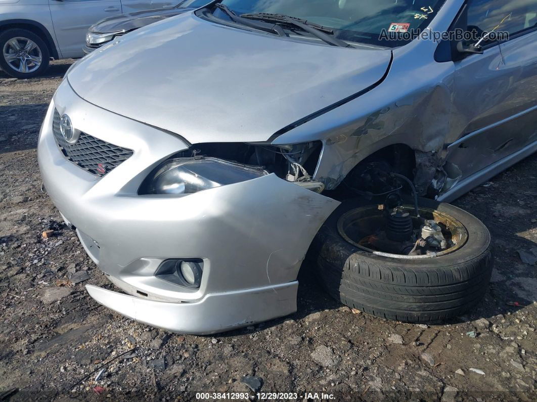 2010 Toyota Corolla S Silver vin: 2T1BU4EE9AC284891