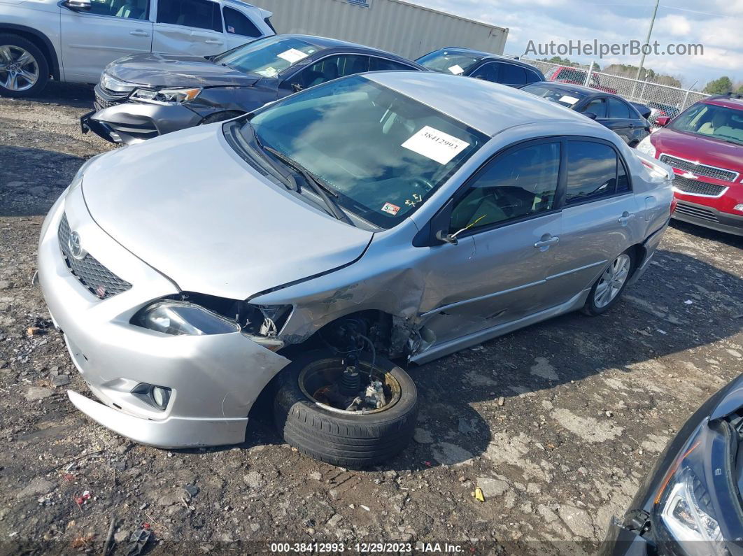 2010 Toyota Corolla S Silver vin: 2T1BU4EE9AC284891