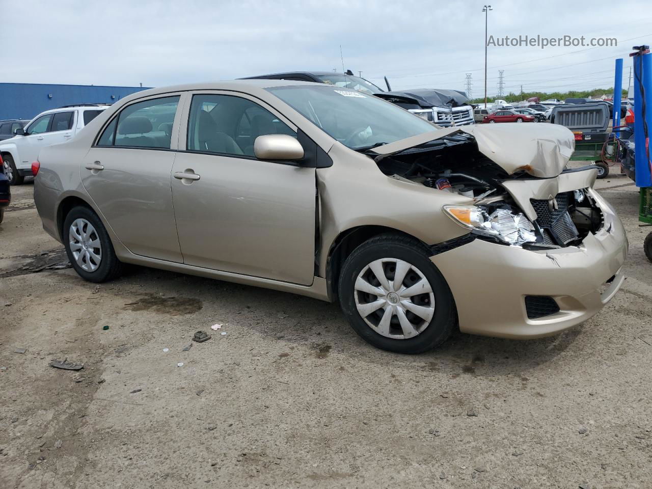 2010 Toyota Corolla Base Желто-коричневый vin: 2T1BU4EE9AC364353