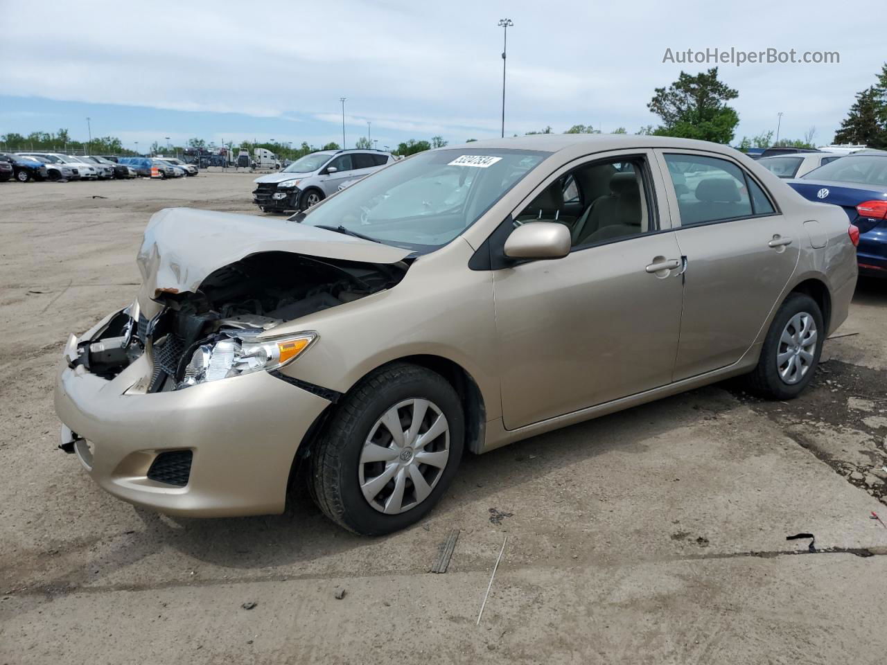 2010 Toyota Corolla Base Желто-коричневый vin: 2T1BU4EE9AC364353