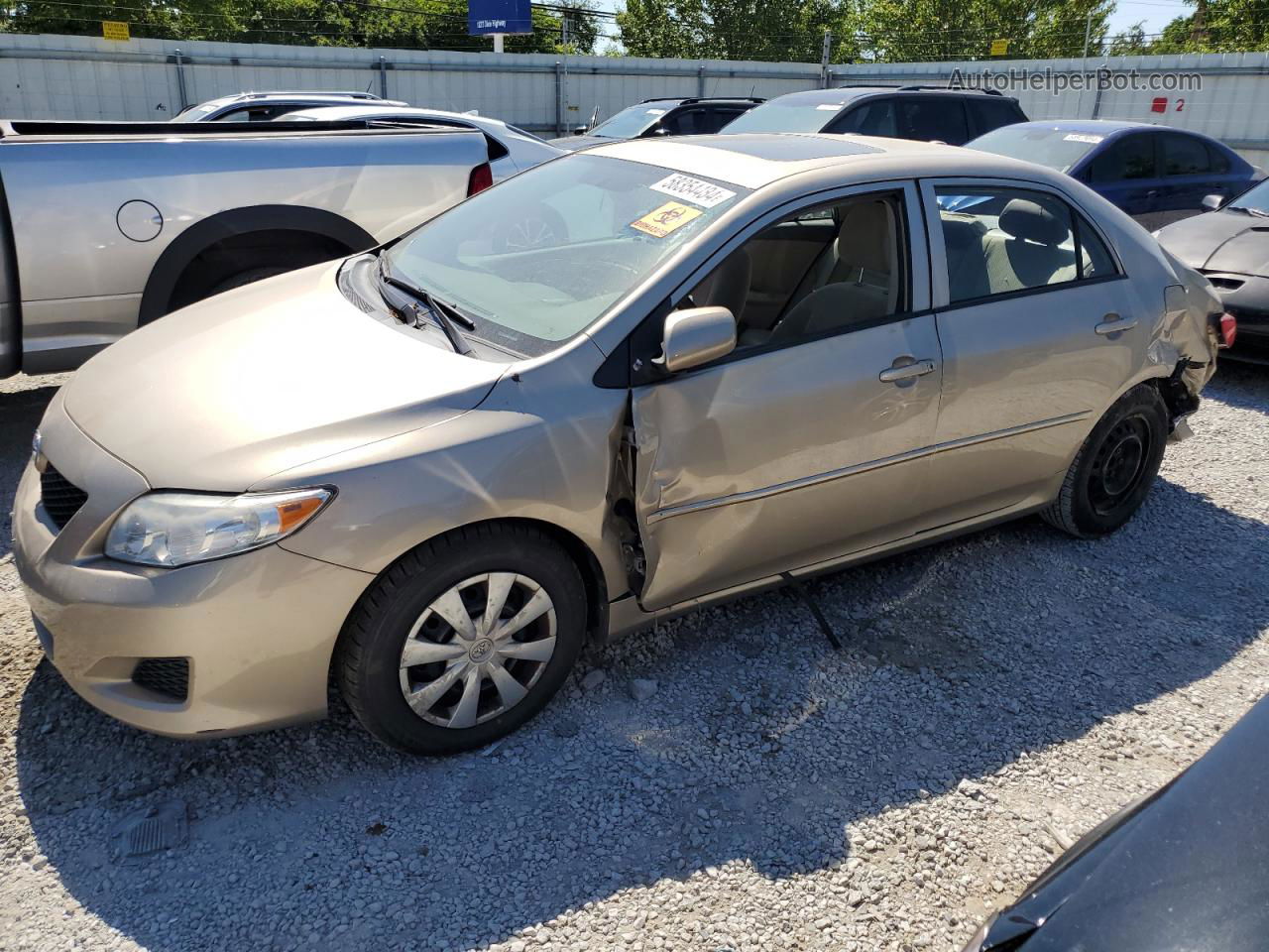 2010 Toyota Corolla Base Gold vin: 2T1BU4EE9AC406052