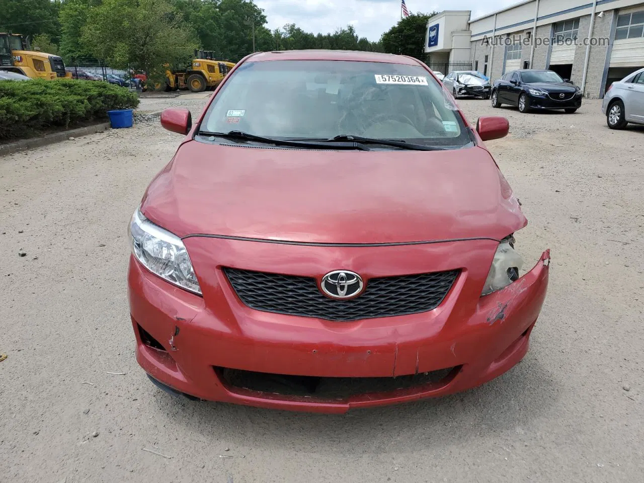 2010 Toyota Corolla Base Red vin: 2T1BU4EE9AC487764