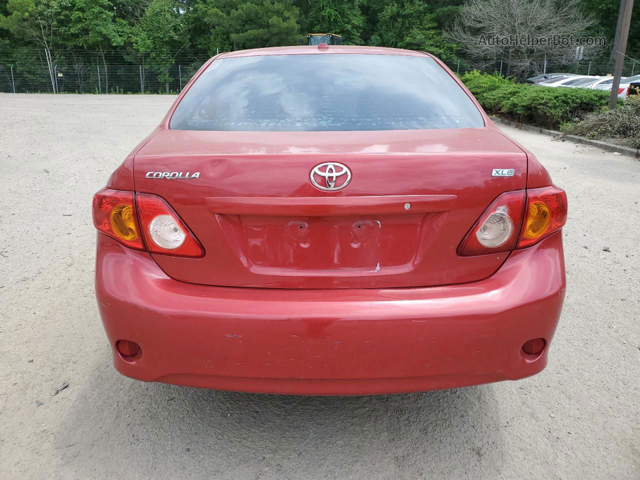 2010 Toyota Corolla Base Red vin: 2T1BU4EE9AC487764