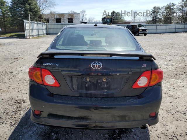 2010 Toyota Corolla Base Black vin: 2T1BU4EE9AC508371