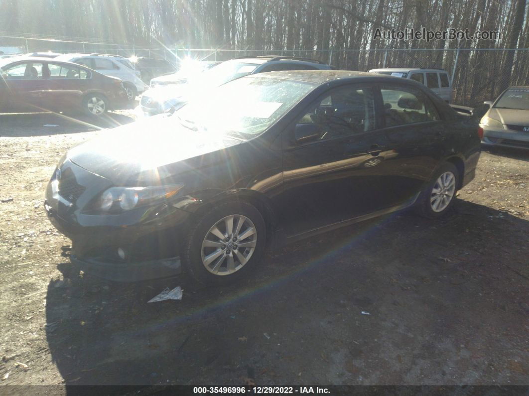 2010 Toyota Corolla S Black vin: 2T1BU4EEXAC312374