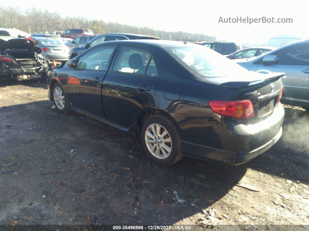 2010 Toyota Corolla S Black vin: 2T1BU4EEXAC312374