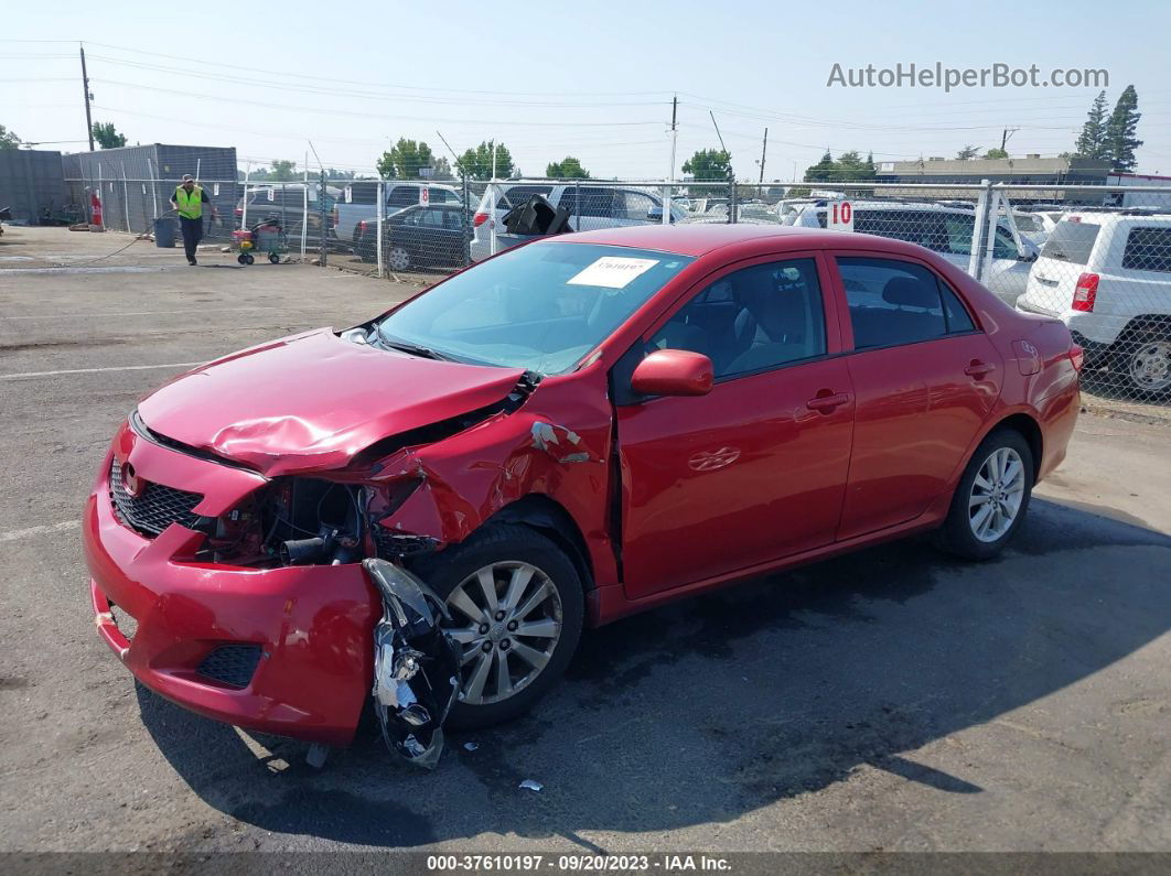 2010 Toyota Corolla   Red vin: 2T1BU4EEXAC381954