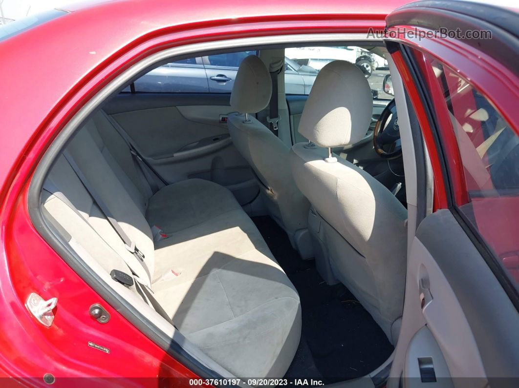 2010 Toyota Corolla   Red vin: 2T1BU4EEXAC381954