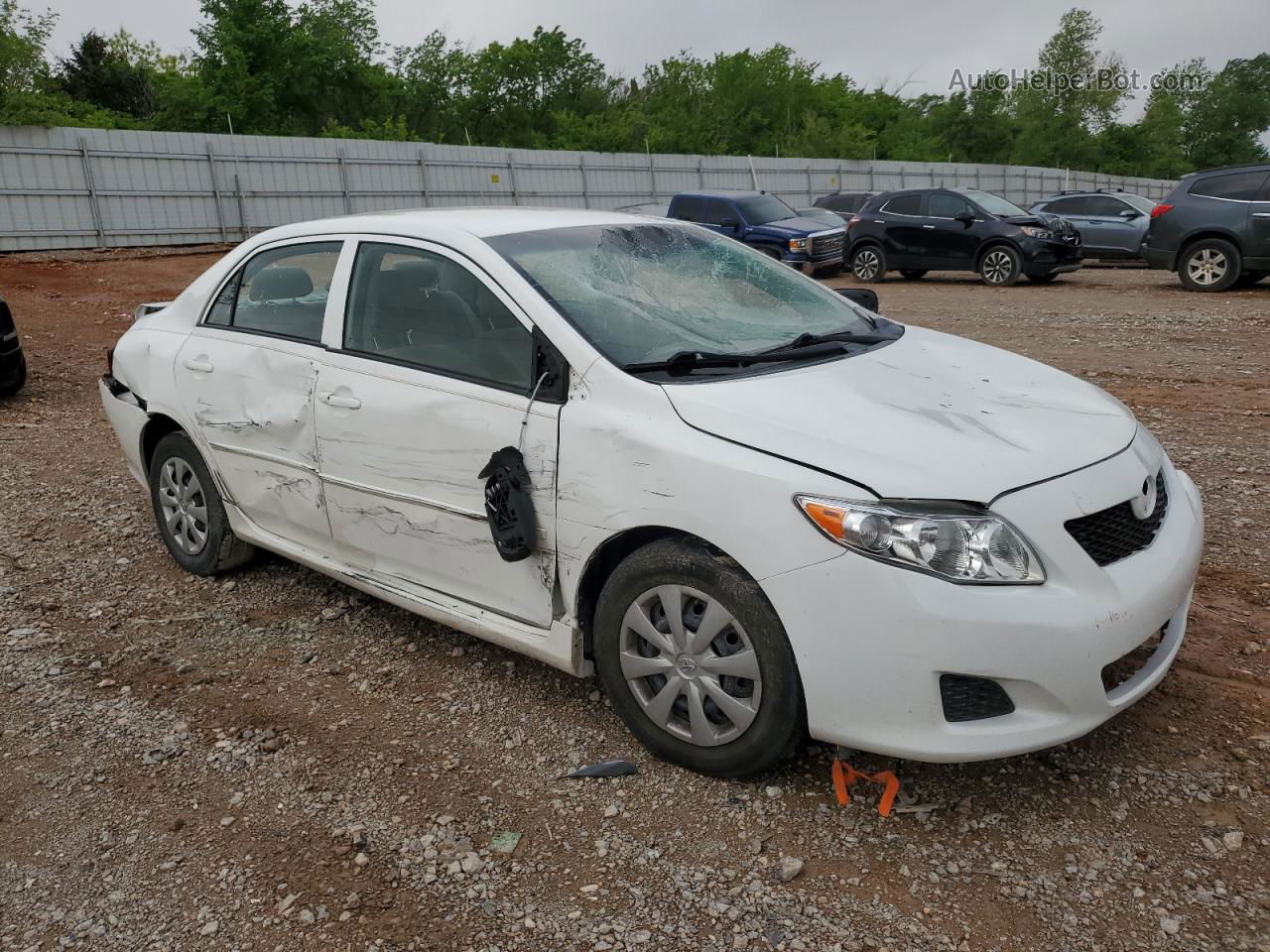 2010 Toyota Corolla Base White vin: 2T1BU4EEXAC388919