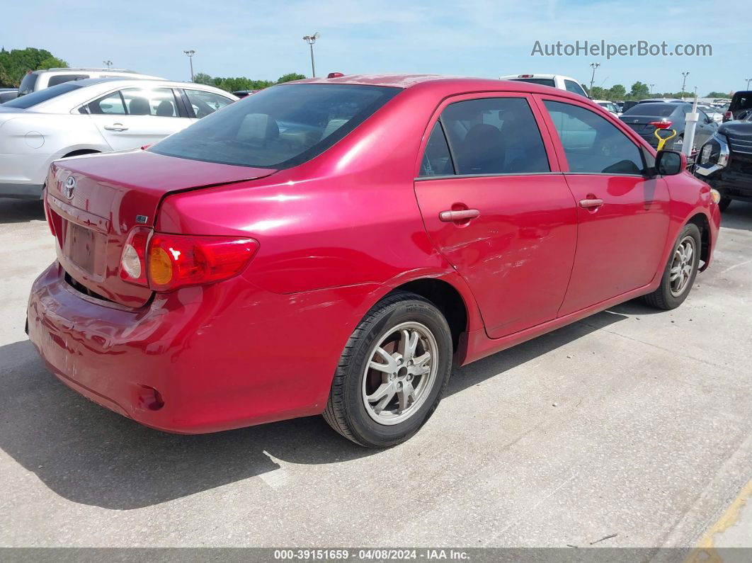 2010 Toyota Corolla Le Red vin: 2T1BU4EEXAC420199