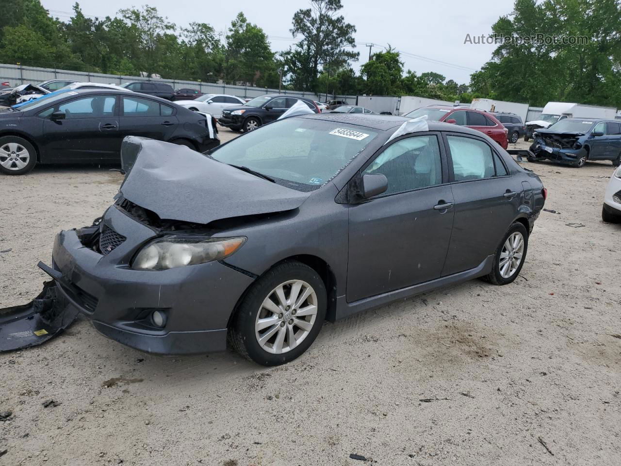 2010 Toyota Corolla Base Charcoal vin: 2T1BU4EEXAC481536