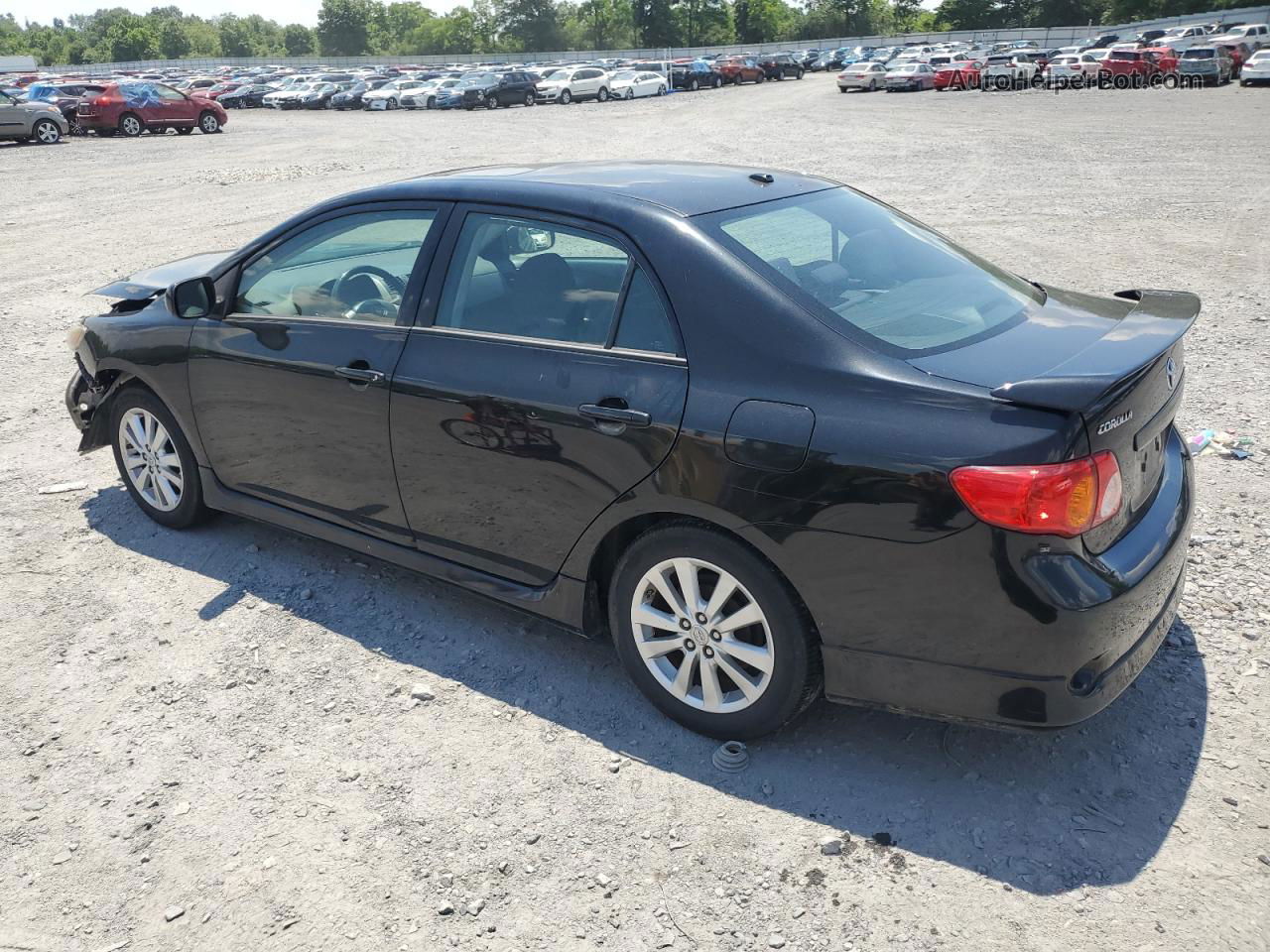 2010 Toyota Corolla Base Black vin: 2T1BU4EEXAC490110