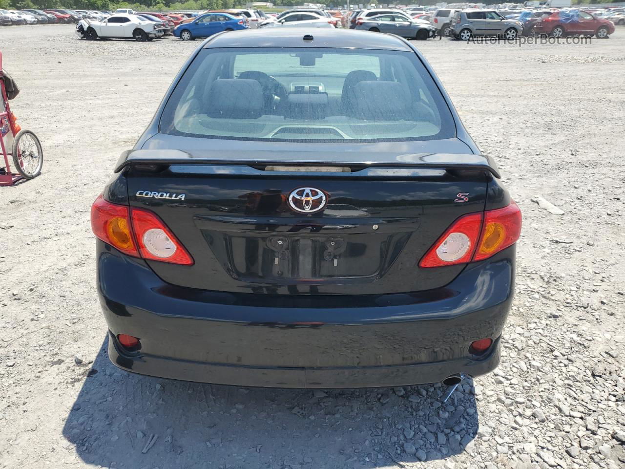 2010 Toyota Corolla Base Black vin: 2T1BU4EEXAC490110