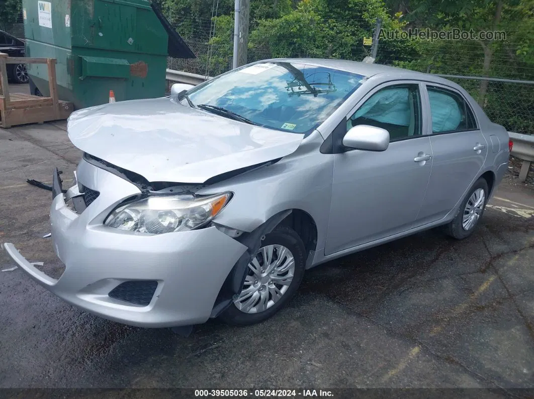 2010 Toyota Corolla Le Silver vin: 2T1BU4EEXAC498286