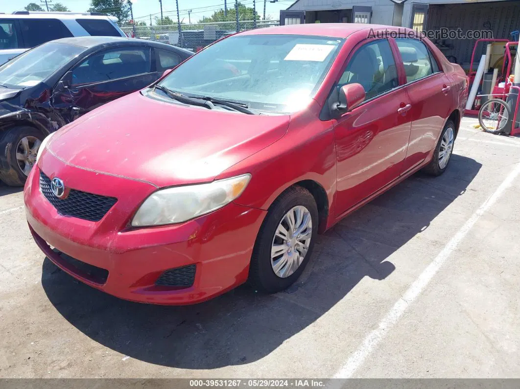 2010 Toyota Corolla Le Red vin: 2T1BU4EEXAC509559