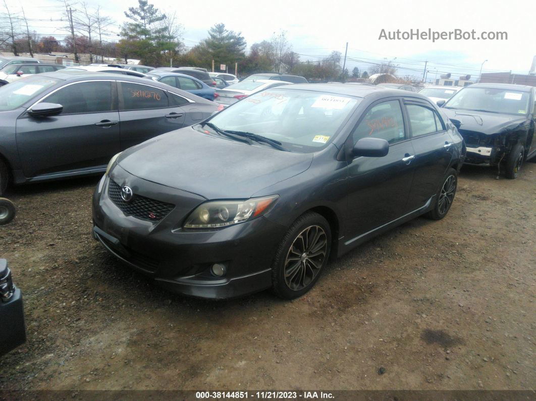 2010 Toyota Corolla S Gray vin: 2T1BU4EEXAC511778