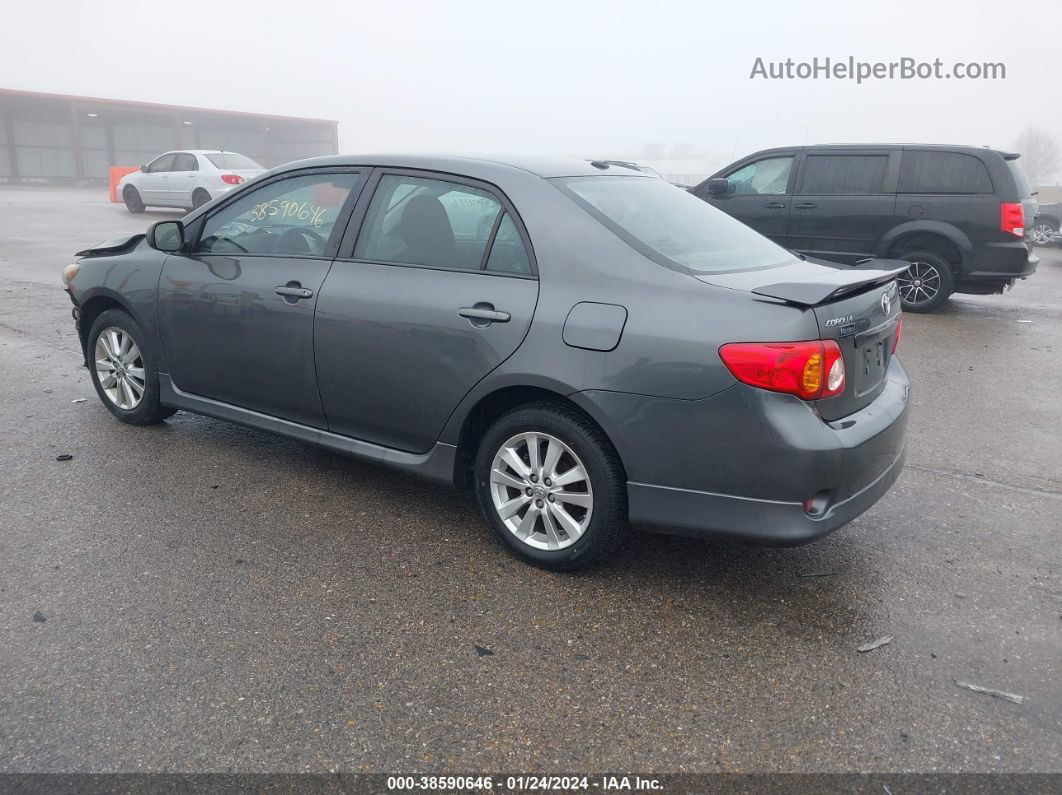 2010 Toyota Corolla S Gray vin: 2T1BU4EEXAC527446