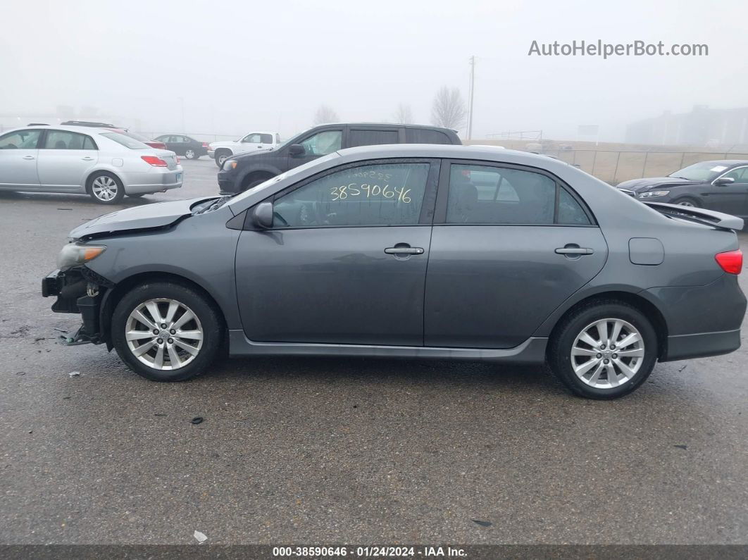 2010 Toyota Corolla S Gray vin: 2T1BU4EEXAC527446