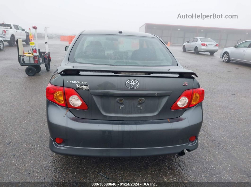 2010 Toyota Corolla S Gray vin: 2T1BU4EEXAC527446