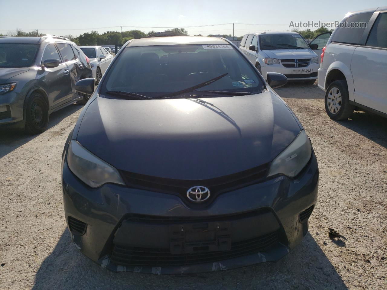 2014 Toyota Corolla L Gray vin: 2T1BURHE0EC029464