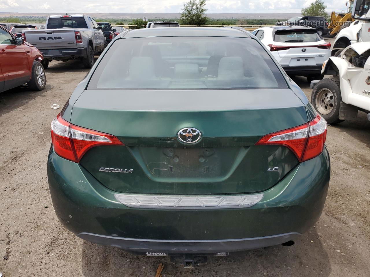 2014 Toyota Corolla L Green vin: 2T1BURHE0EC111551