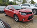 2014 Toyota Corolla L Красный vin: 2T1BURHE0EC122968