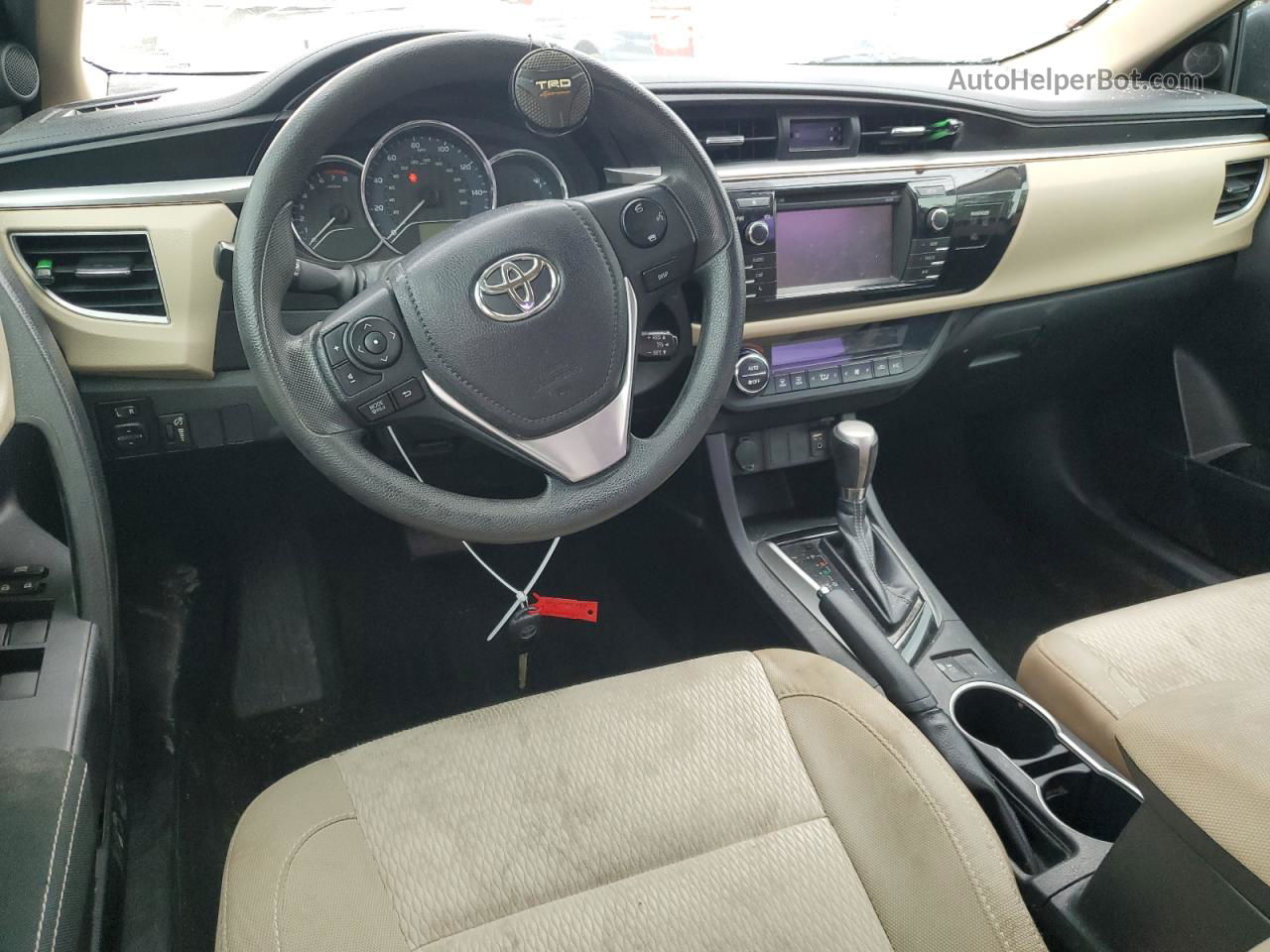 2014 Toyota Corolla L Красный vin: 2T1BURHE0EC122968