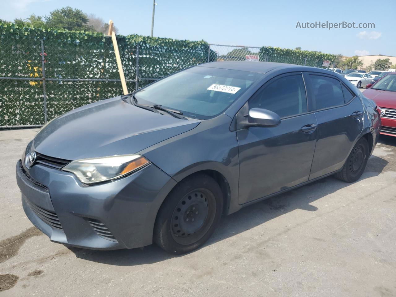 2014 Toyota Corolla L Blue vin: 2T1BURHE0EC138216