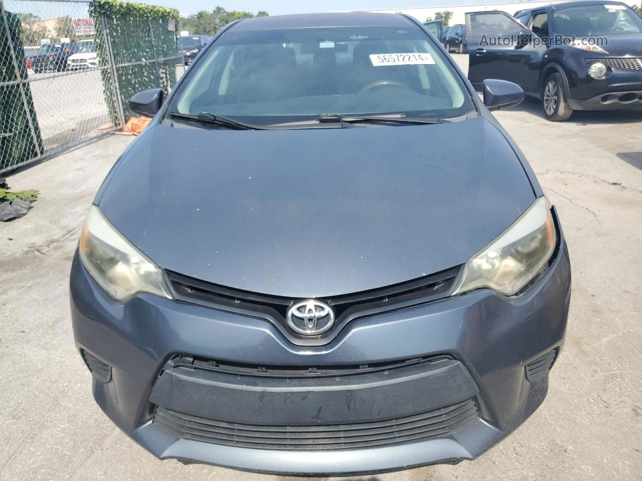 2014 Toyota Corolla L Blue vin: 2T1BURHE0EC138216