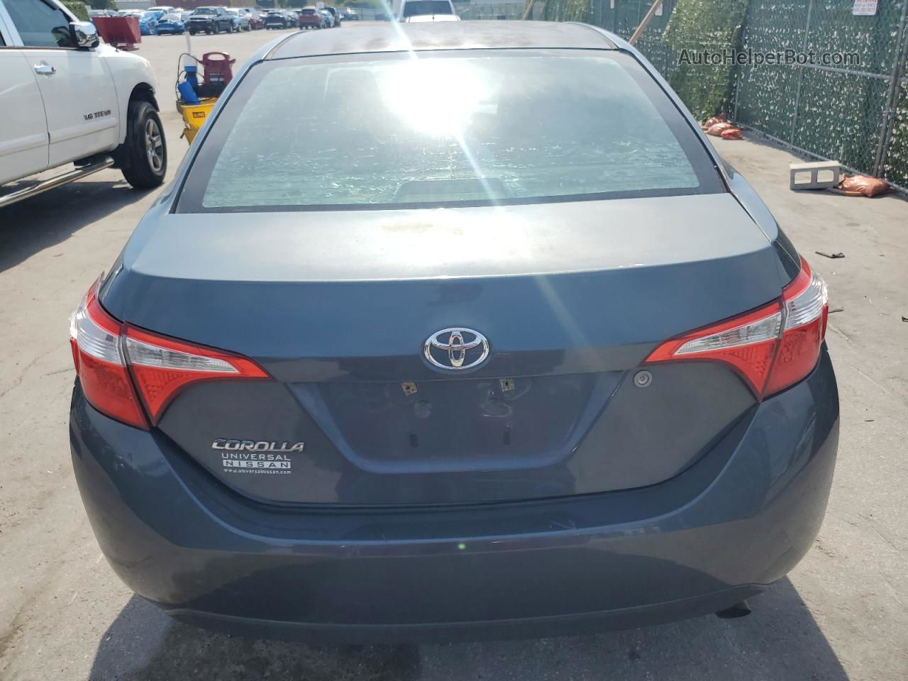 2014 Toyota Corolla L Blue vin: 2T1BURHE0EC138216