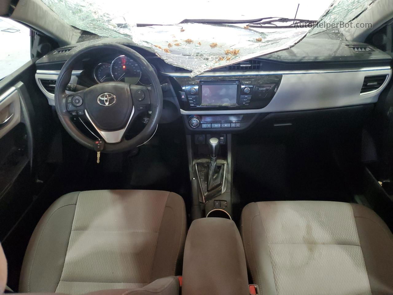 2014 Toyota Corolla L Серебряный vin: 2T1BURHE0EC189490