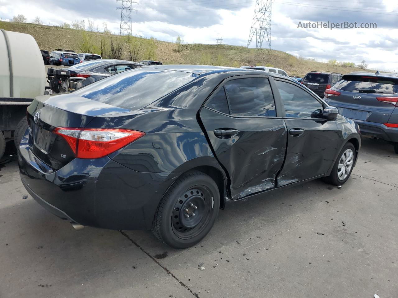 2014 Toyota Corolla L Синий vin: 2T1BURHE0EC210337