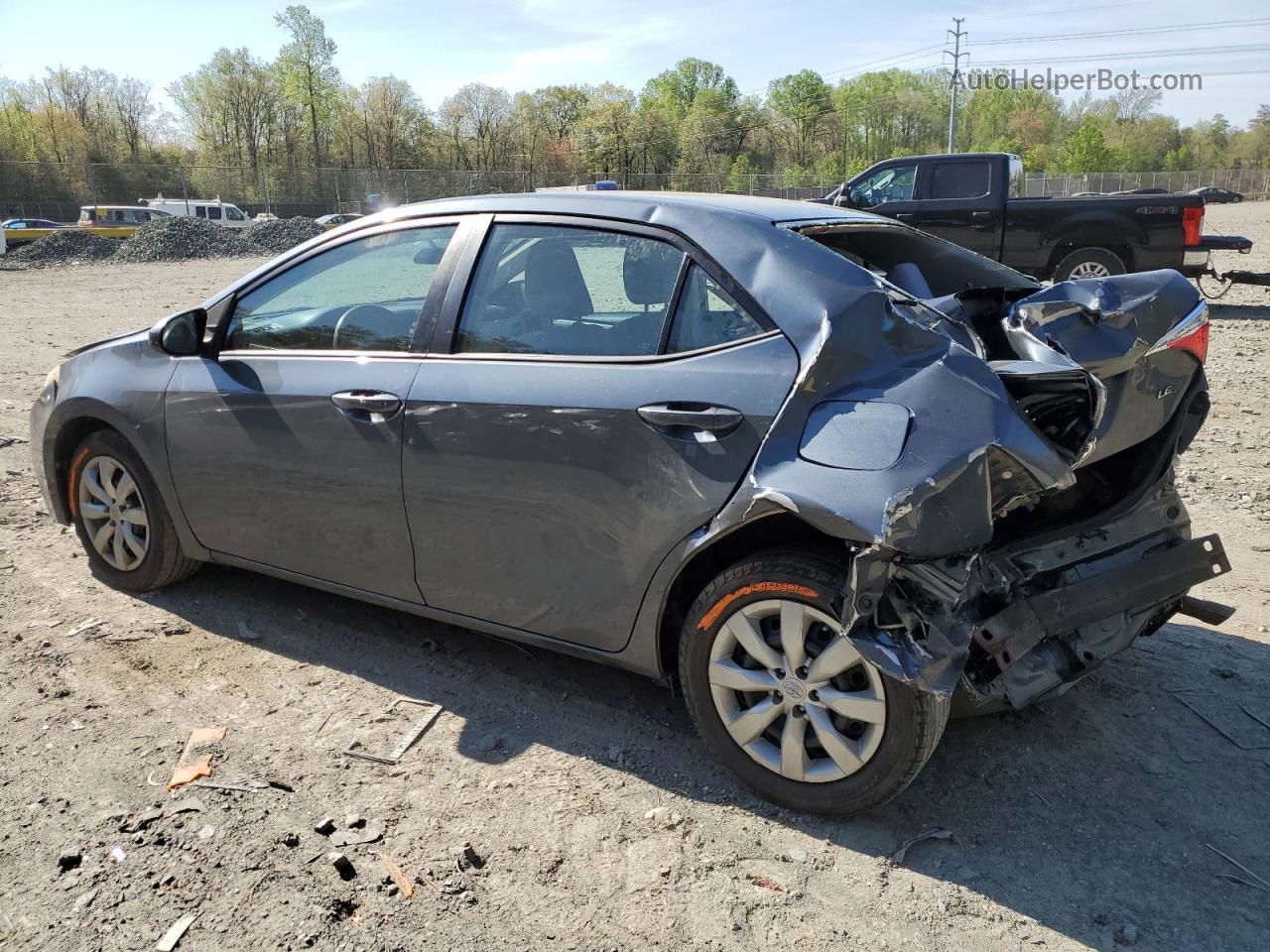 2015 Toyota Corolla L Серый vin: 2T1BURHE0FC245364