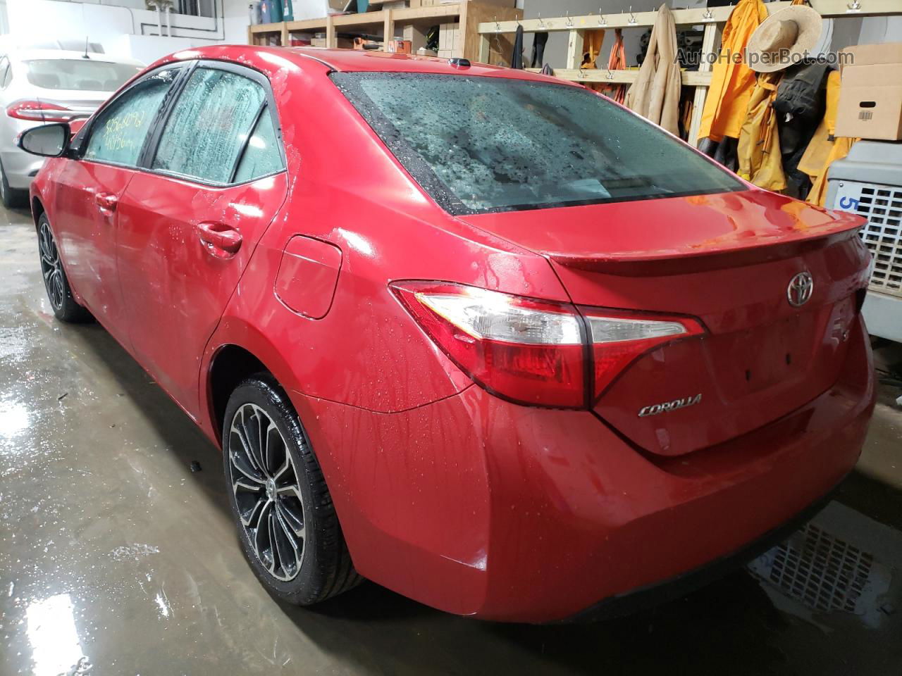 2015 Toyota Corolla L Red vin: 2T1BURHE0FC251908