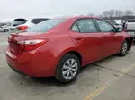 2015 Toyota Corolla L Red vin: 2T1BURHE0FC262441