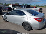 2015 Toyota Corolla L Silver vin: 2T1BURHE0FC263606