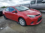 2015 Toyota Corolla L Красный vin: 2T1BURHE0FC266473