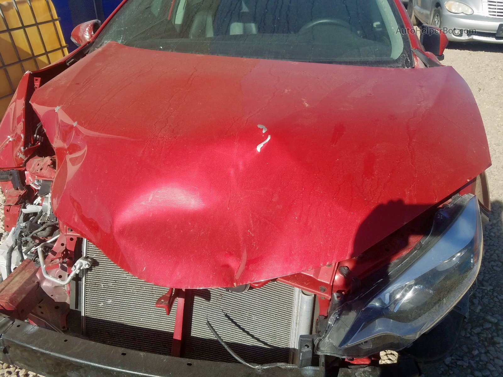 2015 Toyota Corolla L Red vin: 2T1BURHE0FC268305