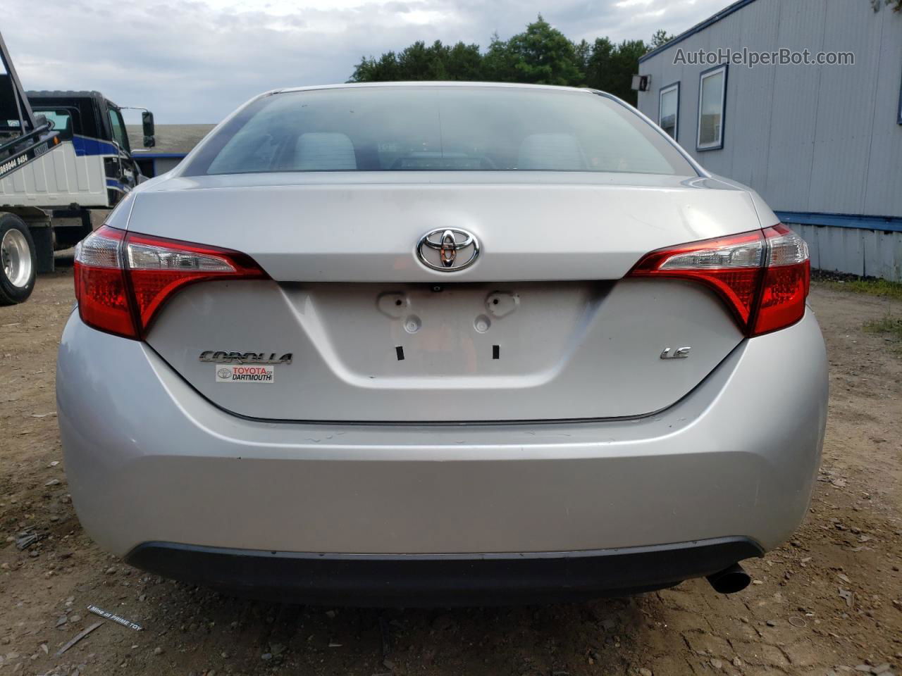 2015 Toyota Corolla L Silver vin: 2T1BURHE0FC271821