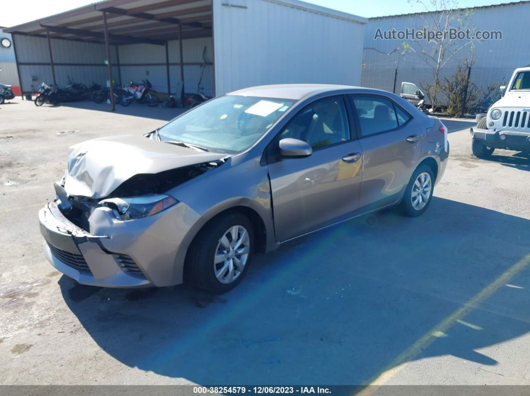 2015 Toyota Corolla Le Gray vin: 2T1BURHE0FC287212