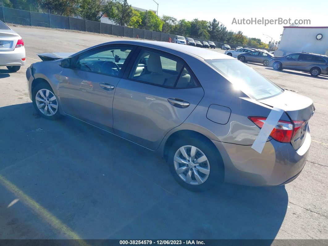 2015 Toyota Corolla Le Gray vin: 2T1BURHE0FC287212