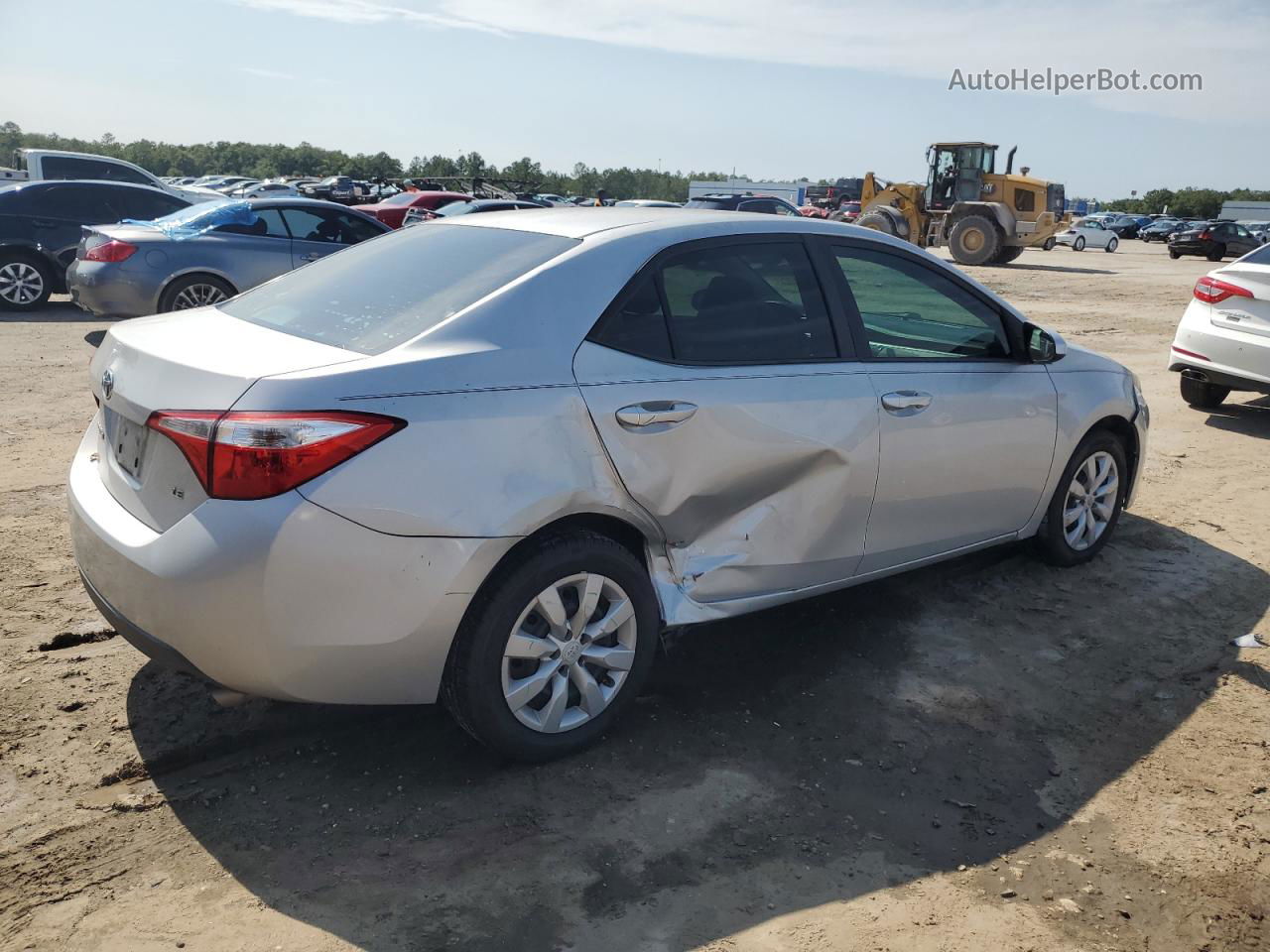 2015 Toyota Corolla L Silver vin: 2T1BURHE0FC295987