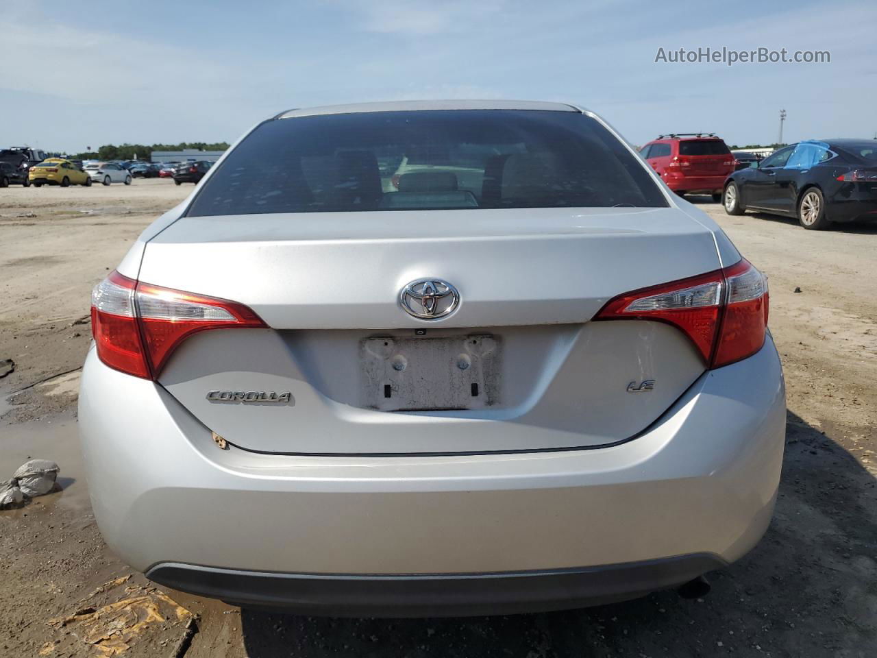 2015 Toyota Corolla L Silver vin: 2T1BURHE0FC295987