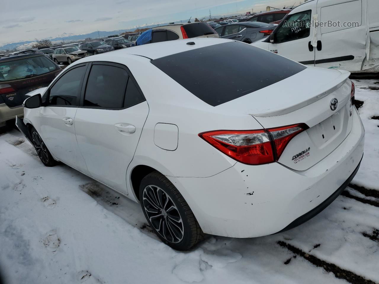 2015 Toyota Corolla L Белый vin: 2T1BURHE0FC336344