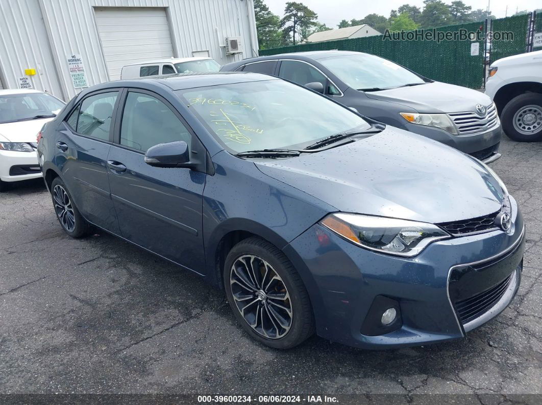 2015 Toyota Corolla S Premium Blue vin: 2T1BURHE0FC337672