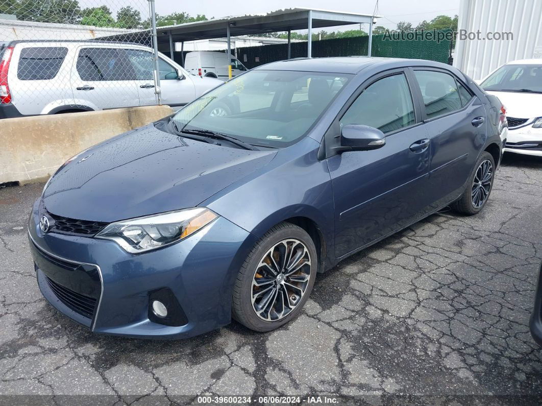 2015 Toyota Corolla S Premium Blue vin: 2T1BURHE0FC337672