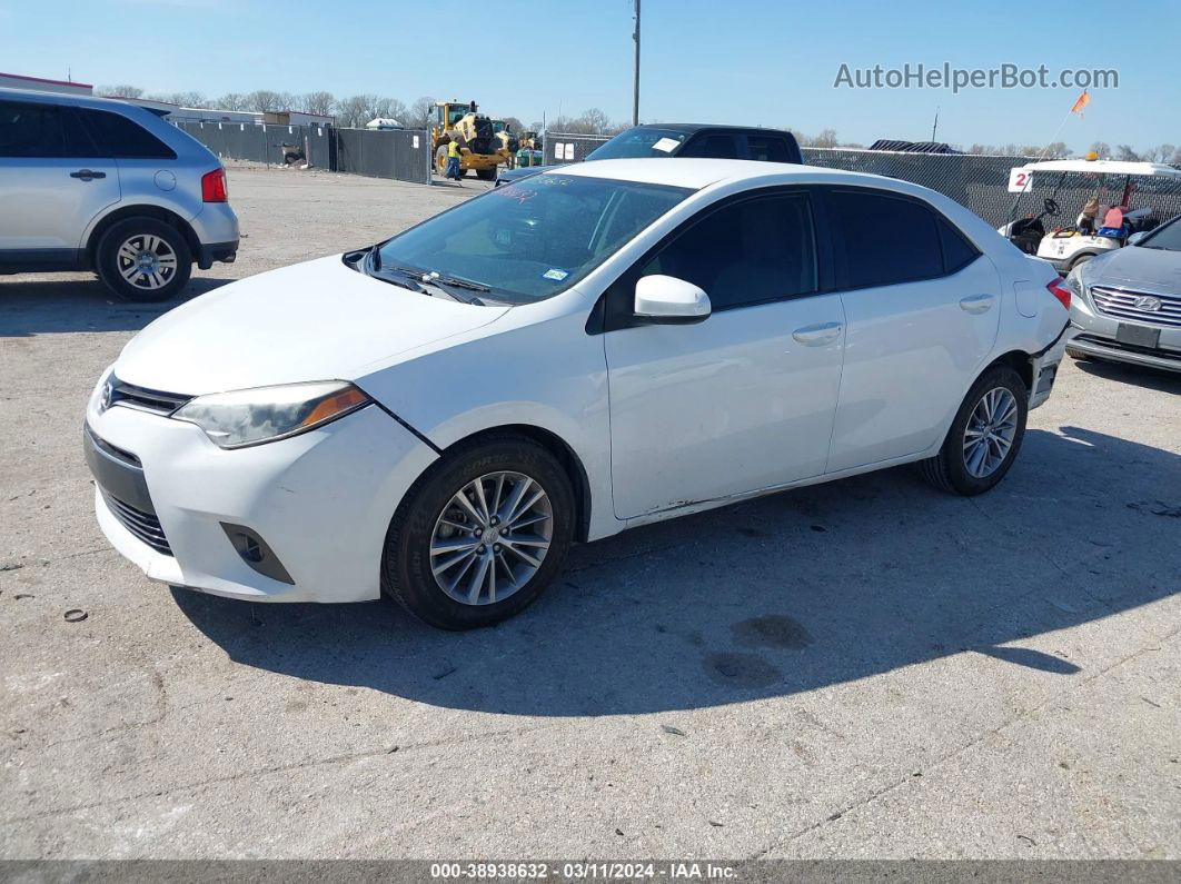 2015 Toyota Corolla Le Plus White vin: 2T1BURHE0FC360286