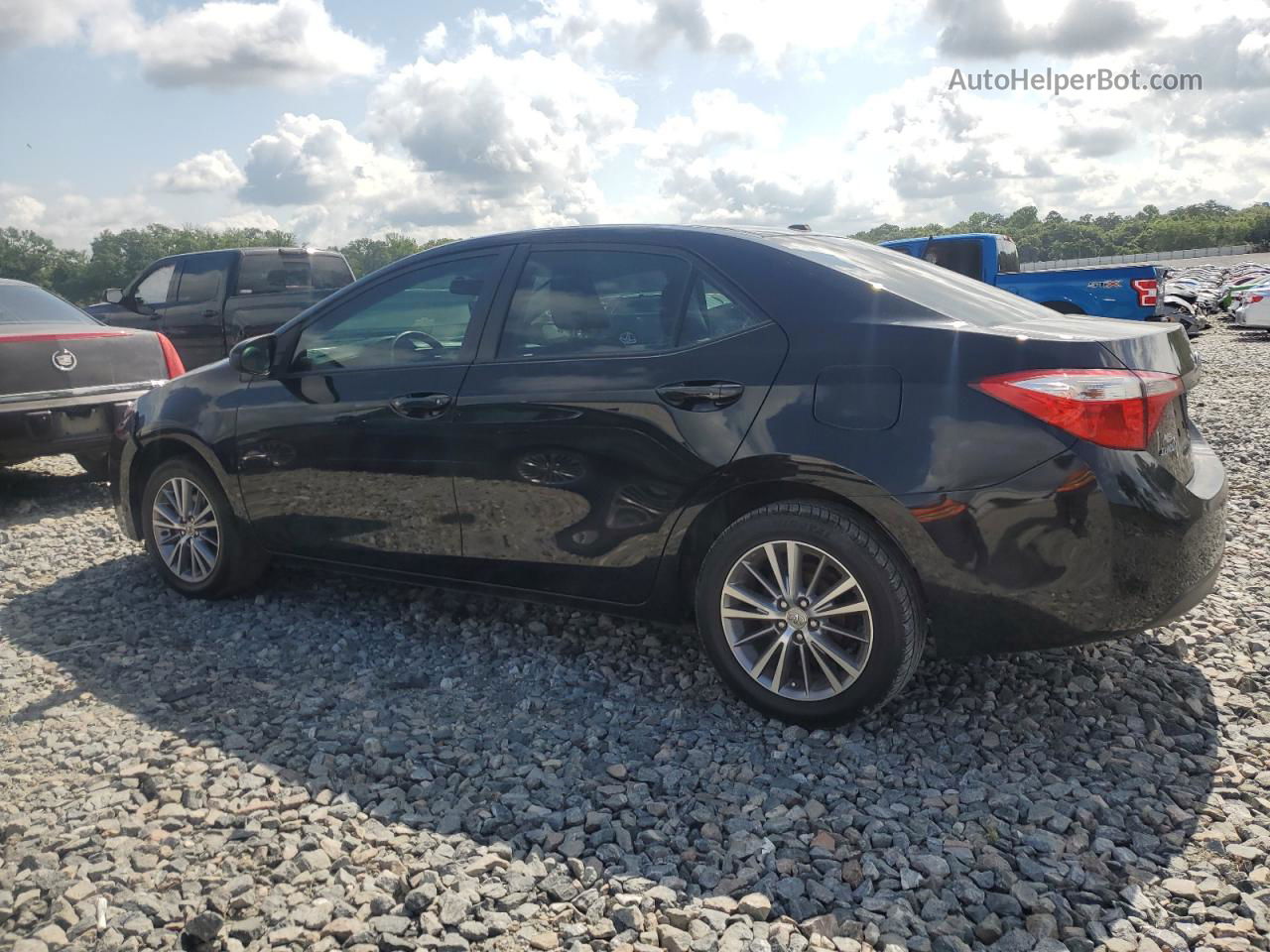 2015 Toyota Corolla L Black vin: 2T1BURHE0FC362376