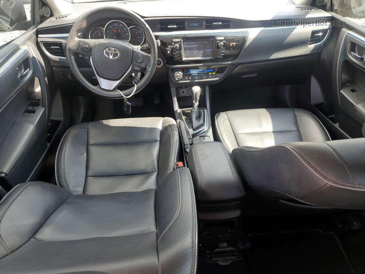 2015 Toyota Corolla L Black vin: 2T1BURHE0FC362376