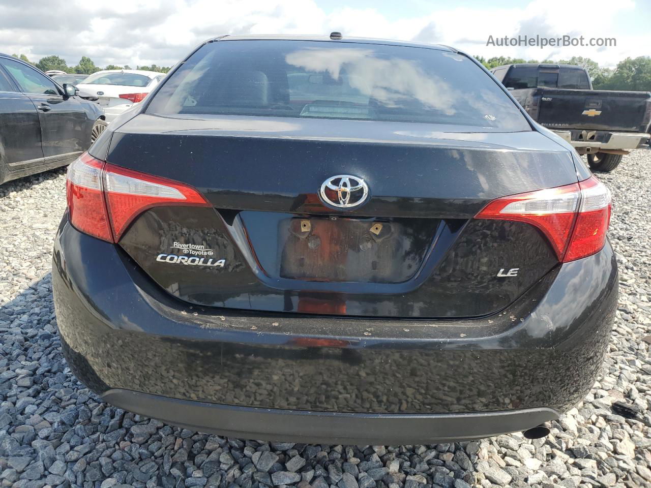 2015 Toyota Corolla L Black vin: 2T1BURHE0FC362376